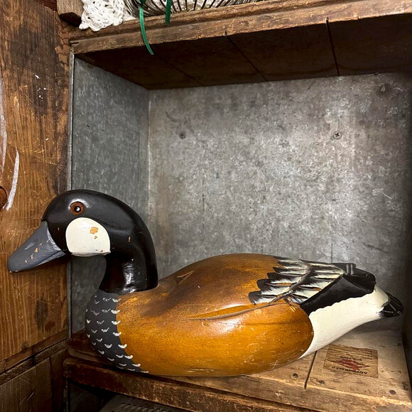 Other Other - Vintage Hand Painted Wood Canada Goose Decoy – Made in Taiwan – Cabin Lodge Deco